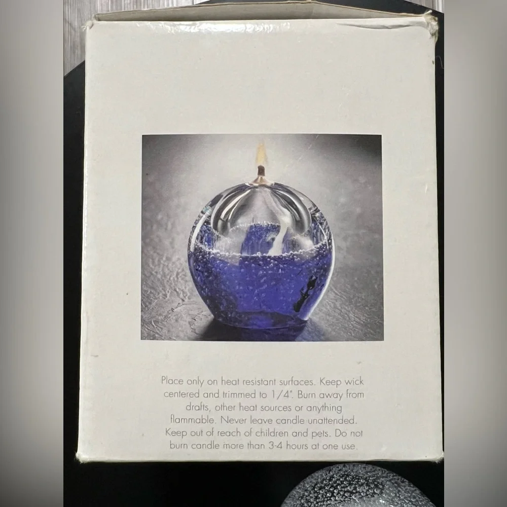 Vintage New in Box Royal Limited Crystal Oil Lamp Complete Set Home Decor